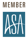 Vertical monogram for ASA membership