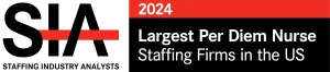 Award logo: 2024 - Largest Per Diem Nurse Staffing Firms in the US